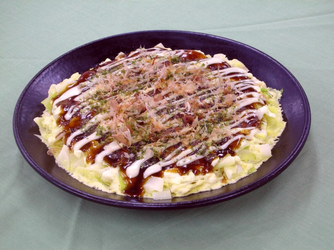 レンジで簡単！ふわふわ豆腐のお好み焼