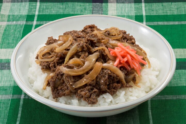 ソース牛丼