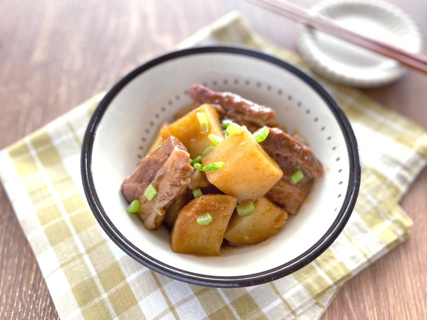 豚バラ肉とジャガイモのオイスターソース照り煮