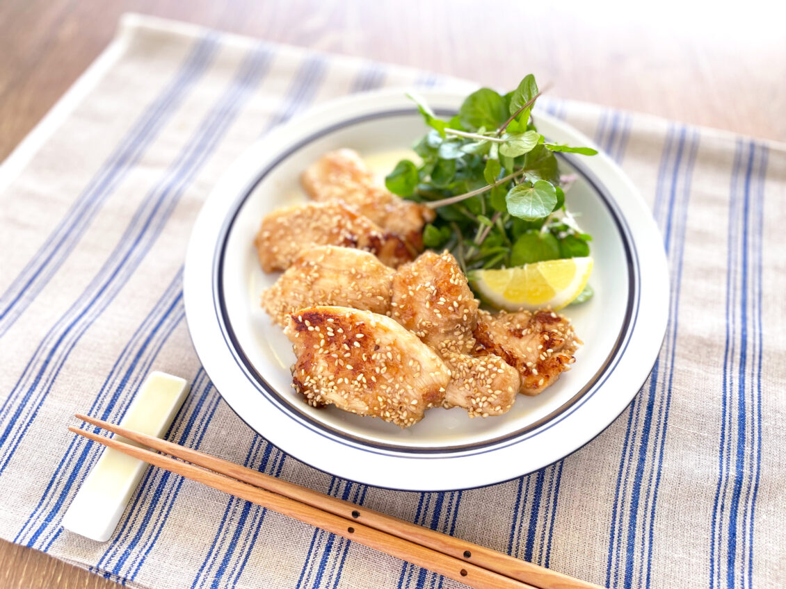 鶏むね肉の甘辛焼き