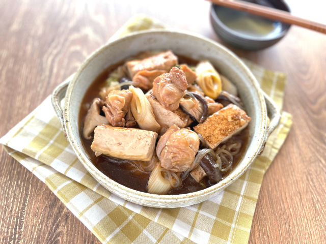 鶏肉のソースすき煮