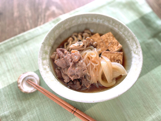 牛肉のソースすき煮