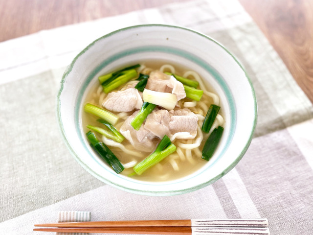 オイスター風味肉うどん