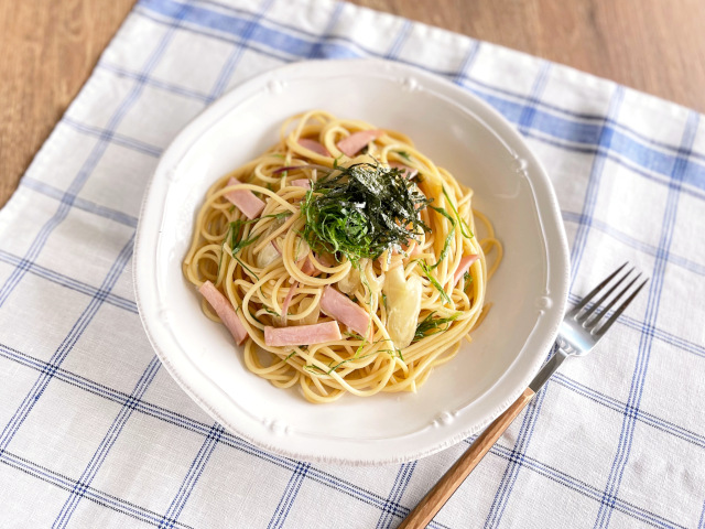 青じそとミョウガのスパゲッティ