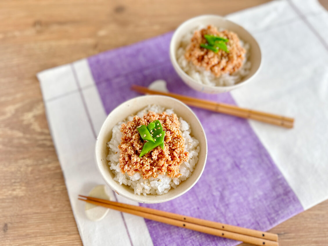 鶏そぼろ丼〜トマト風味〜