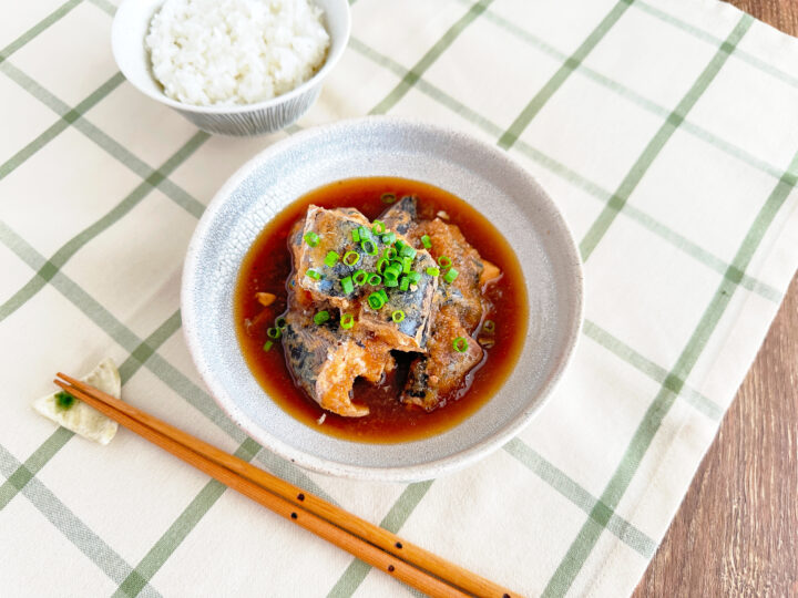 鯖缶のみぞれ煮