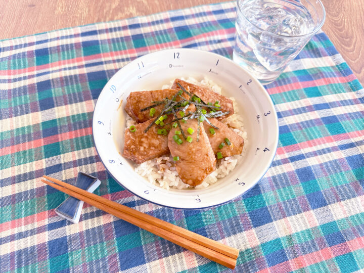 まぐろのソース照り焼きどんぶり